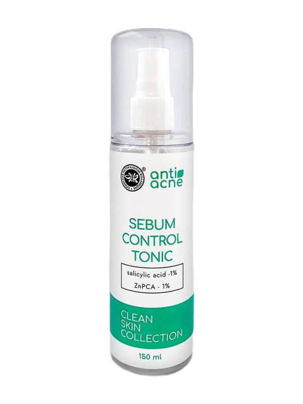 Себорегулирующий тоник anti-acne с салициловой кислотой и цинком для жирной и проблемной кожи «Clean skin collection»