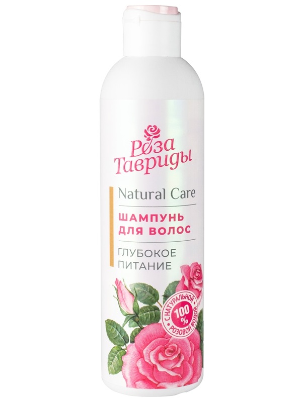 Шампунь для волос с натуральной розовой водой «Роза Тавриды» - Глубокое питание